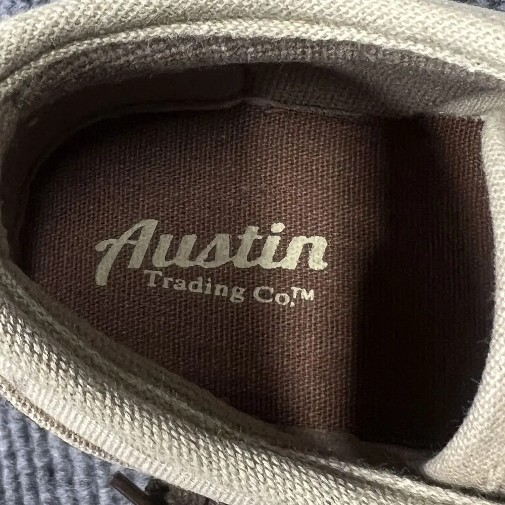 Austin Trading‎ Co Parker Shoes Boys Size 4 Tan Lace Up Dressy Church Casual NEW